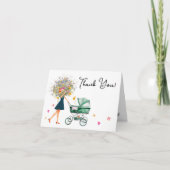 Groot Boeket Kleine Wildflower Baby shower Bedankkaart (Voorkant)