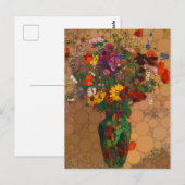 Groot boeket van wilde bloemen - After Odilon Redo Briefkaart (Voorkant / Achterkant)