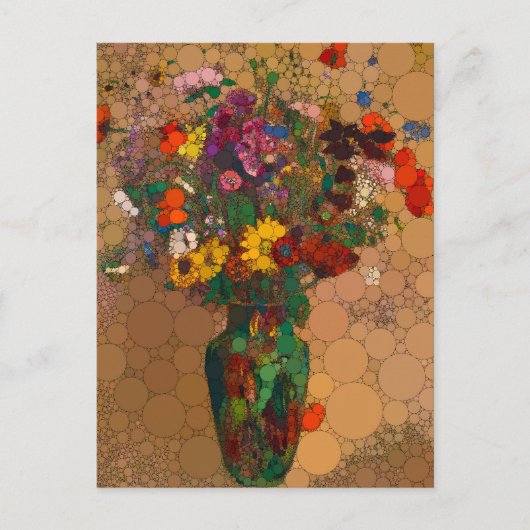 Groot boeket van wilde bloemen - After Odilon Redo Briefkaart (Voorkant)