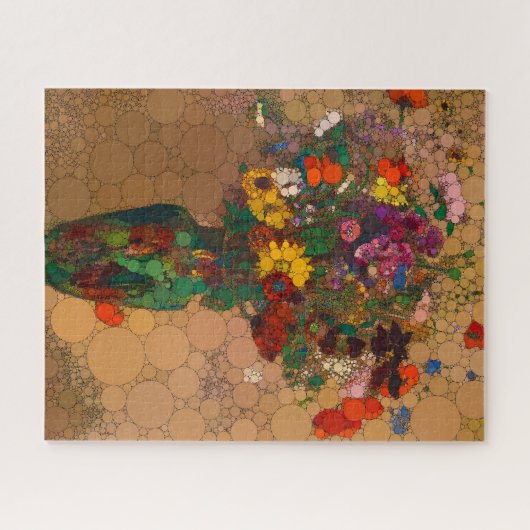 Groot boeket van wilde bloemen - After Odilon Redo Legpuzzel (Horizontaal)