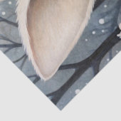 Groot Bos Konijn & Bloemen Decoupage Tissuepapier (Detail)