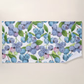 Groot bosbessenfruit strandlaken (Voorkant)