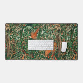 GROOT, BOSDIEREN, fazant, rode vos, groen Bureaumat (Keyboard & Muis)