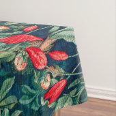 GROOT, BOSDIEREN, hazen, groene bloemen Tafelkleed (Voorbeeld)