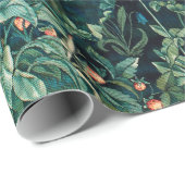 GROOT, BOSDIEREN, hazen, vossen, groene bloemen Cadeaupapier (Rol Hoek)