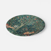 GROOT, BOSDIEREN, hazen, vossen, groene bloemen Papieren Bordje (Gekanteld)