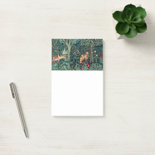 GROOT, BOSDIEREN, hazen, vossen, groene bloemen Post-it® Notes (Kantoor)