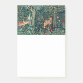 GROOT, BOSDIEREN, hazen, vossen, groene bloemen Post-it® Notes (Voorkant)