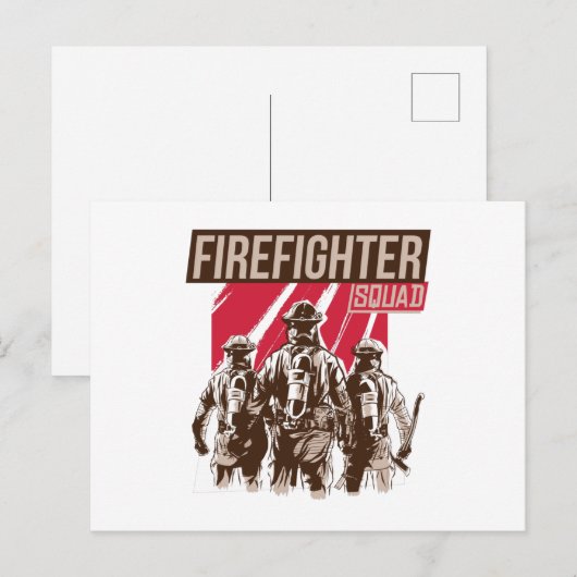 Groot brandweerplein briefkaart (Voorkant / Achterkant)
