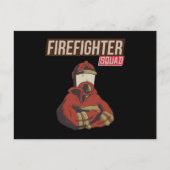 Groot brandweerplein briefkaart (Voorkant)