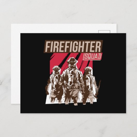Groot brandweerplein briefkaart (Voorkant / Achterkant)
