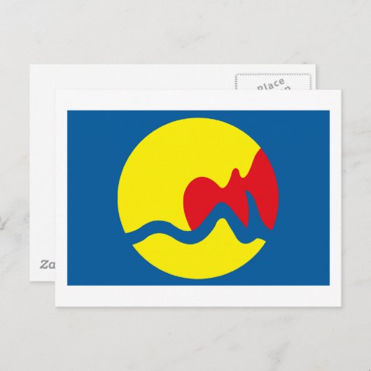 Groot Briefkaart van de vlag van Rapids (Voorkant / Achterkant)