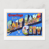  groot Briefkaart van het zout Lake City Utah (Voorkant)