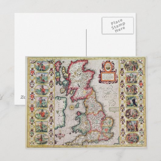 Groot-Brittannië als zodanig in de tym Briefkaart (Voorkant / Achterkant)