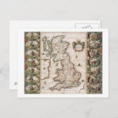 Groot-Brittannië als zodanig in het toneel van de Briefkaart (Voorkant / Achterkant)