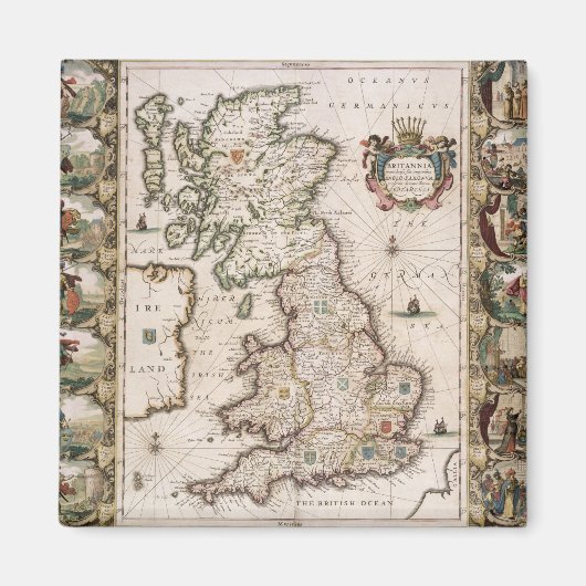 Groot-Brittannië als zodanig in het toneel van de  Magneet (Voorkant)