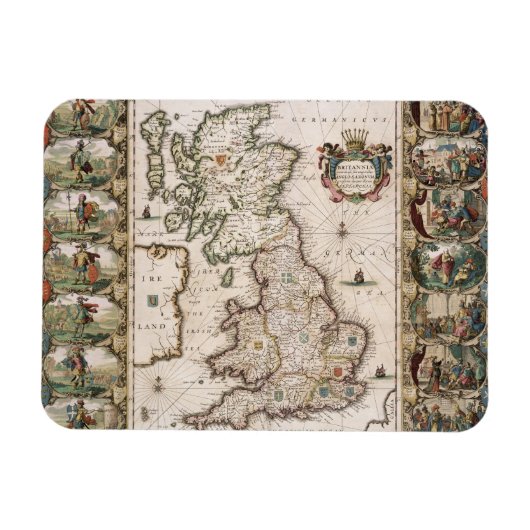 Groot-Brittannië als zodanig in het toneel van de Magneet (Horizontaal)