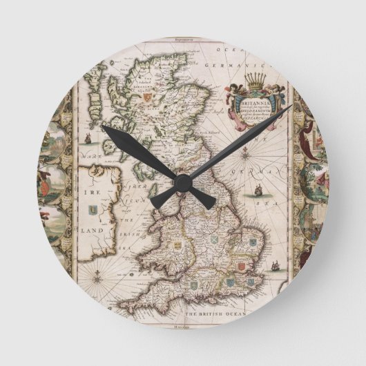 Groot-Brittannië als zodanig in het toneel van de  Ronde Klok (Voorkant)