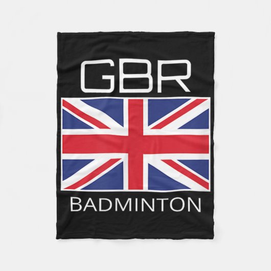 Groot-Brittannië Badminton Team Britse atleet GBR Fleece Deken (Voorkant)
