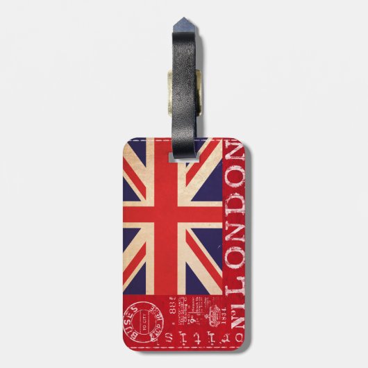 Groot-Brittannië Bagagelabel (Achterkant verticaal)
