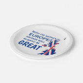 GROOT-BRITTANNIË BREXIT EUROPA PAPIEREN BORDJE (Gekanteld)