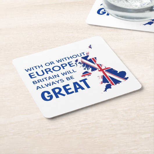 GROOT-BRITTANNIË BREXT EUROPA KARTONNEN ONDERZETTERS (Schuin)