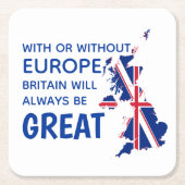 GROOT-BRITTANNIË BREXT EUROPA KARTONNEN ONDERZETTERS (Voorkant)