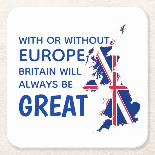 GROOT-BRITTANNIË BREXT EUROPA KARTONNEN ONDERZETTERS (Voorkant)