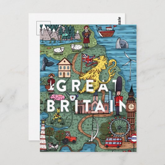 Groot-Brittannië Briefkaart (Voorkant / Achterkant)