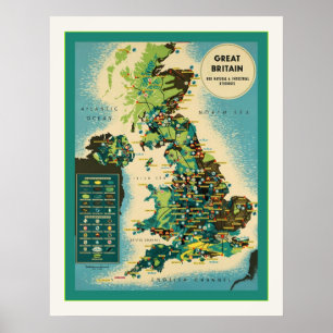 Groot-Brittannië ~  Brits reizen Poster