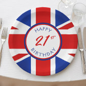Groot-Brittannië: Britse Happy Birthday Papieren Bordje