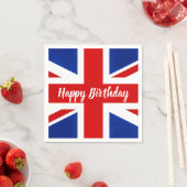 Groot-Brittannië: Britse Happy Birthday Servet (Insitu)