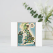 - Groot - Brittannië - Bronnenkaart Briefkaart (Staand voorkant)