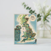  - Groot - Brittannië - Bronnenkaart Briefkaart (Staand voorkant)