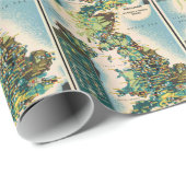  - Groot - Brittannië - Bronnenkaart Cadeaupapier (Rol Hoek)