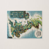 - Groot - Brittannië - Bronnenkaart Legpuzzel (Horizontaal)