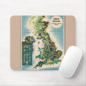 - Groot - Brittannië - Bronnenkaart Muismat (Met muis)