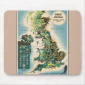  - Groot - Brittannië - Bronnenkaart Muismat (Voorkant)