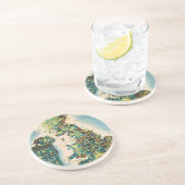  - Groot - Brittannië - Bronnenkaart Zandsteen Onderzetter (Zijkant)