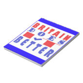 GROOT-BRITTANNIË DOET HET BETER MET WORD DESIGN NOTITIEBLOK (Linkerzijde)