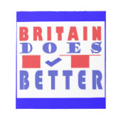 GROOT-BRITTANNIË DOET HET BETER MET WORD DESIGN NOTITIEBLOK (Voorkant)