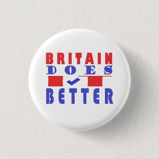 GROOT-BRITTANNIË DOET HET BETER MET WORD DESIGN RONDE BUTTON 3,2 CM (Voorkant)