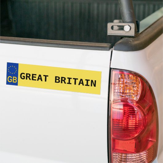 Groot-Brittannië E.U. Licentie Bord Sticker (Op Truck)