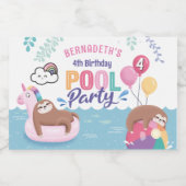 Groot-Brittannië en eendenpartij Sparkling Wijnetiket (Enkel label)