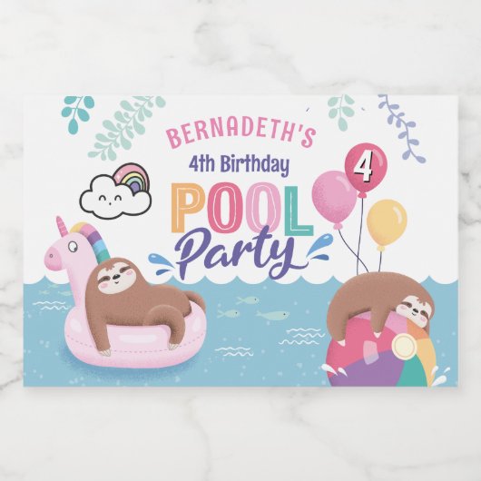 Groot-Brittannië en eendenpartij Sparkling Wijnetiket (Enkel label)