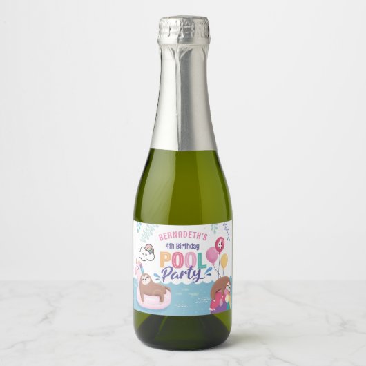 Groot-Brittannië en eendenpartij Sparkling Wijnetiket (Voorkant)