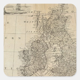 Groot-Brittannië en Ierland 2 Vierkante Sticker