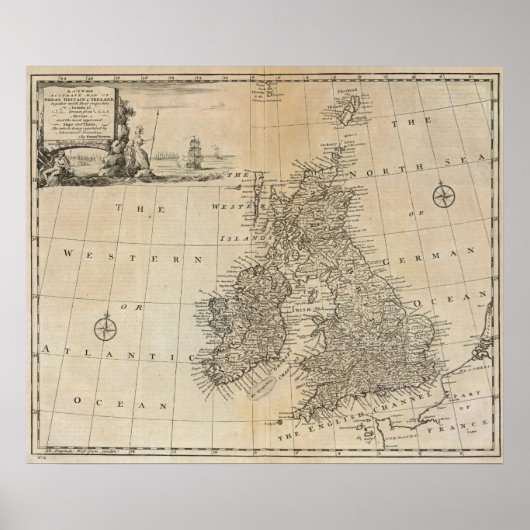 Groot-Brittannië en Ierland Poster (Voorkant)