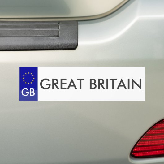 Groot-Brittannië EU License Bord Sticker (Op auto)