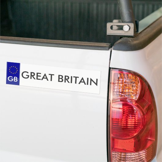 Groot-Brittannië EU License Bord Sticker (Op Truck)
